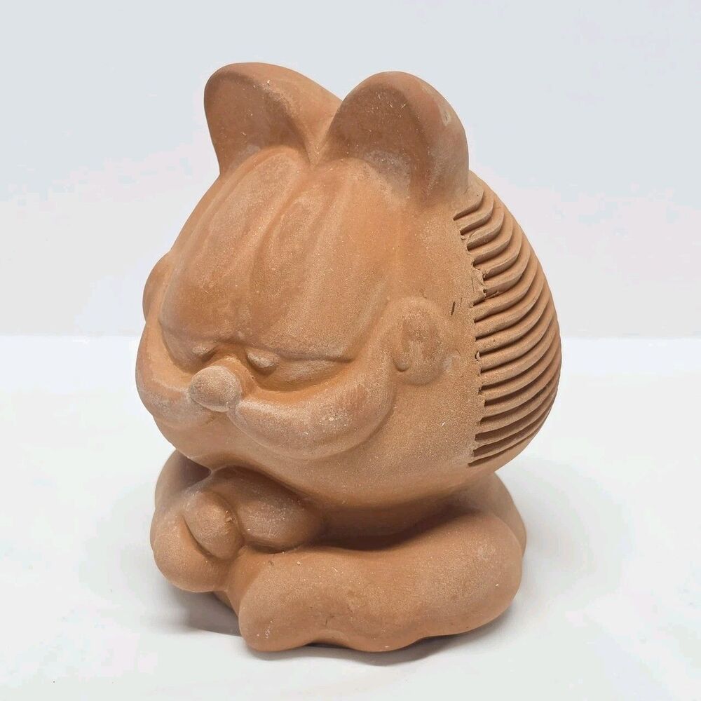GARFIELD Grinning Terra Cotta CHIA PET Grow Plant Seeds Afro Vintage 1990s PAWS